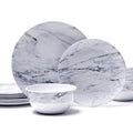 12-Piece Melamine Dinnerware Set for 4, Avocado Green U688655