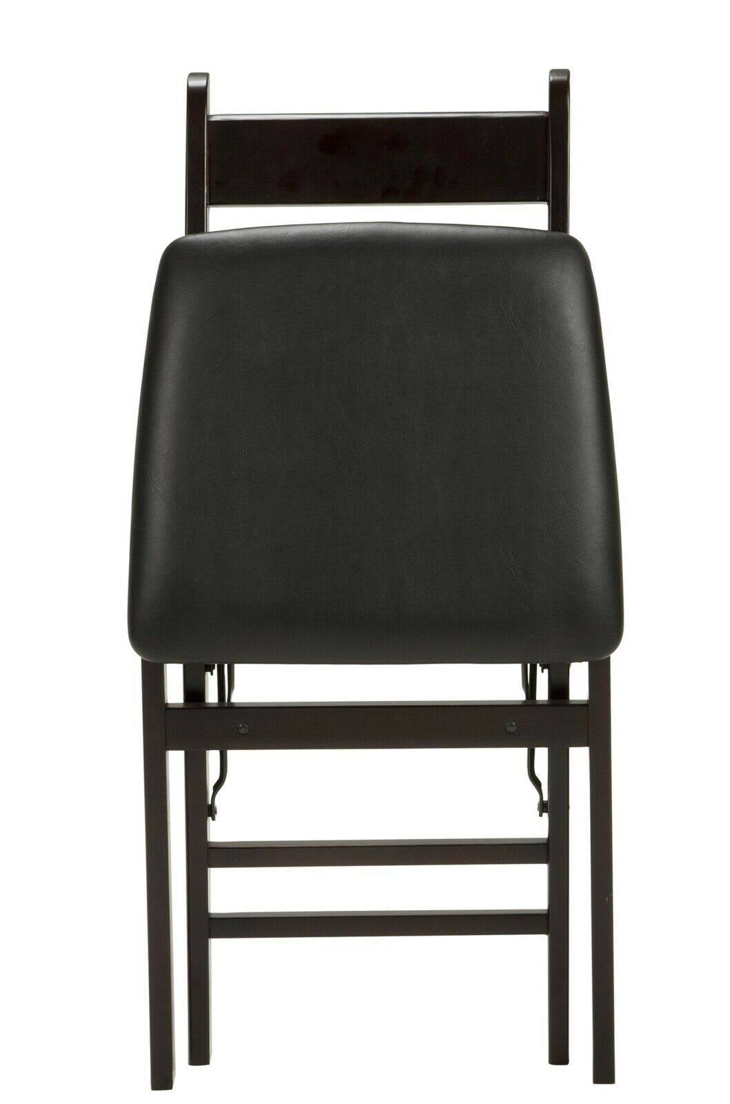 Black Wood Ladder Back Folding Chair J95906