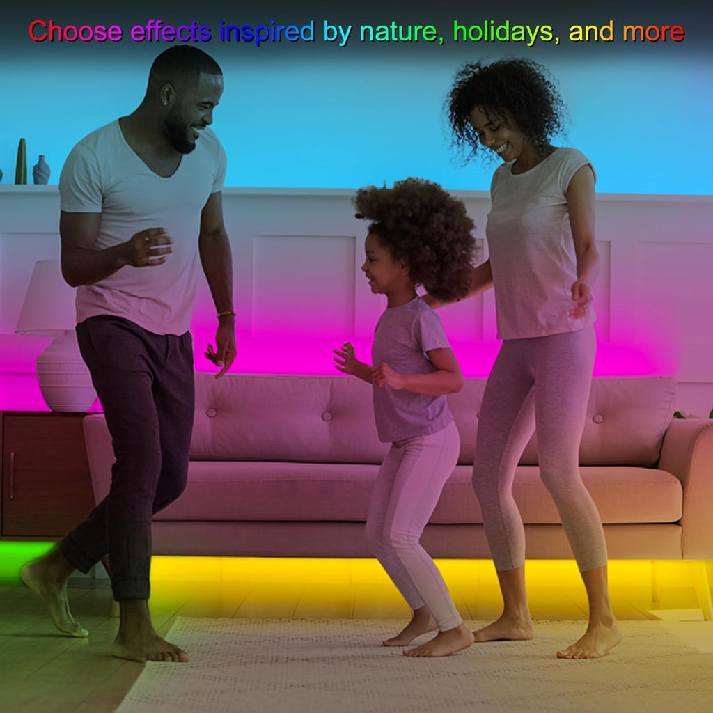 16.4FT 150 LED RGB LED Strip Lights with Remote Controller Y27712