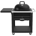 22" Charcoal Barrel Grill with Side Shelf, Black N646149