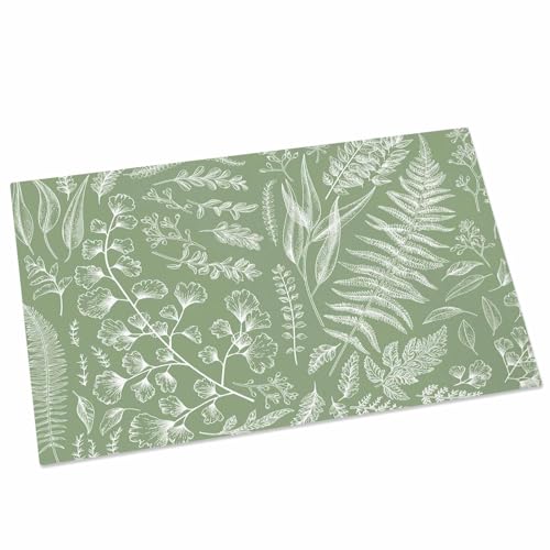 Sage Green Indoor Door Mats, Non-Slip Low Profile Entryway Rugs, 18x30IN C827