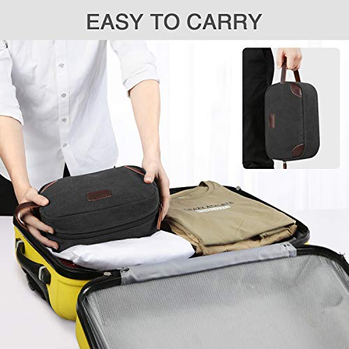 Canvas Travel Toiletry Organizer Bag (Black) E180224