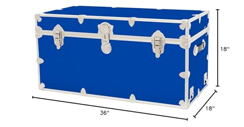Red Leather Embossed Vinyl Trunk 36"x18"x18" R2796