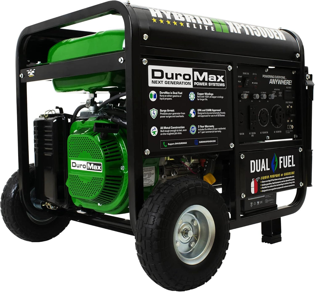 Dual Fuel Portable Generator 10000 Watt Electric Start Y754896