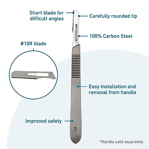 100 PCS Carbon Steel Dermaplaning Blades K863003