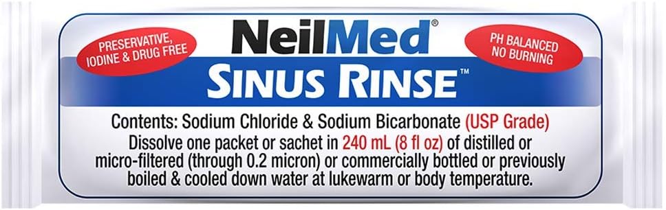 Cordless Pulsating Nasal Wash Kit with 30 Premixed Packets and 3 AA Batteries C401