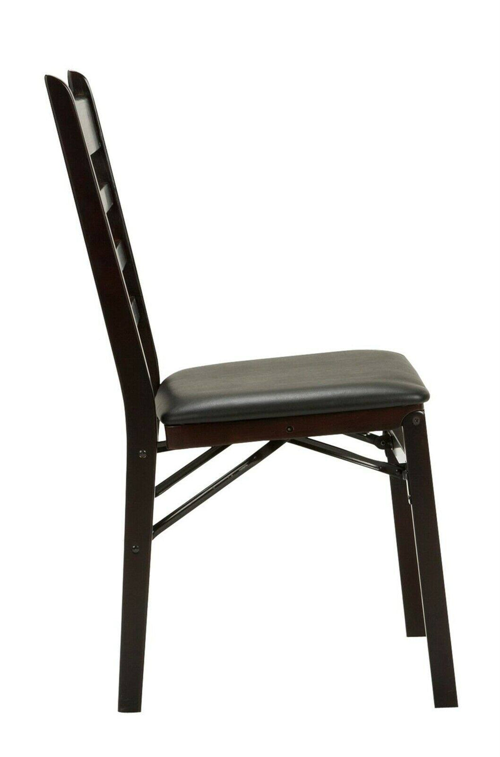 Black Wood Ladder Back Folding Chair J95906