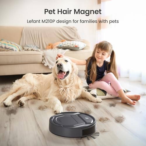 Black Robot Vacuum Cleaner, 2200Pa Suction, 120 Min Self-Charging Z1344