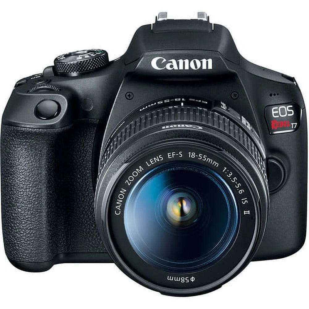 Digital SLR Camera with 24.1MP APS-C CMOS Sensor and 18-55mm f/3.5-5.6 IS II Lens (Black) + 75-300mm f/4-5.6 III Lens J617