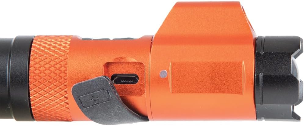 Magnetic LED Rechargeable Flashlight, 350 Lumen, Twist Focus, Laser Pointer X809838