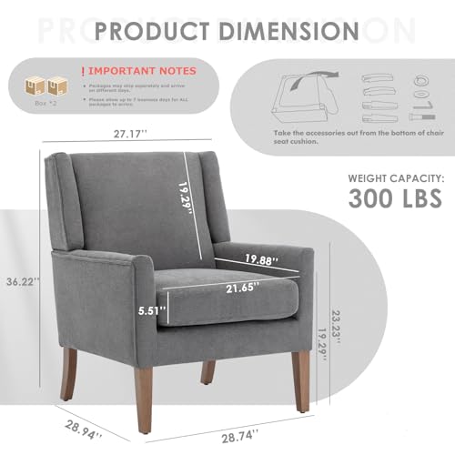 Beige Upholstered Fabric Accent Armchair Z26877
