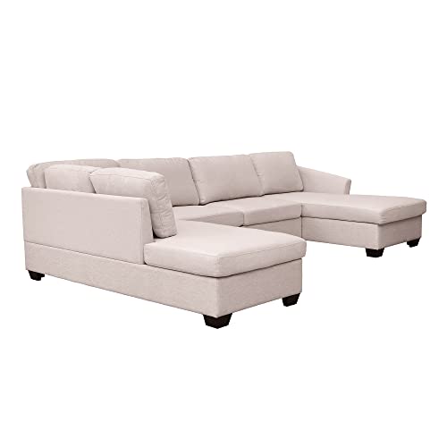 Beige U-Shape Sectional Sofa M31273