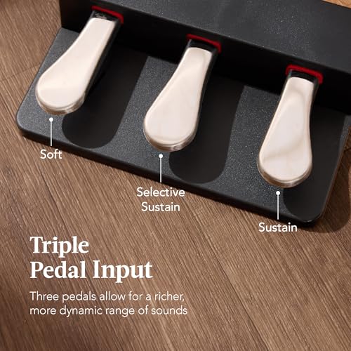 Natural Weighted Full Size Digital Piano with Metal Legs G166