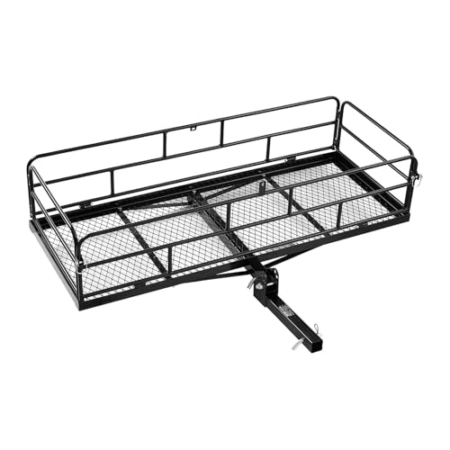 70" x 30" x 6" Folding Hitch Cargo Carrier with 500 lbs Capacity J87838