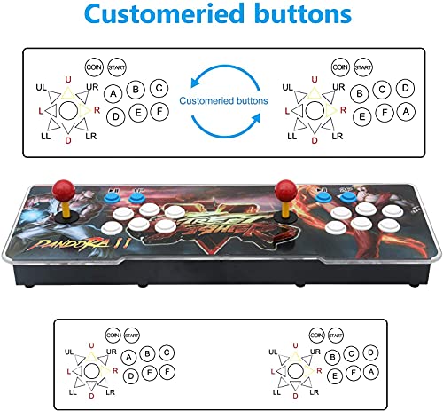 30000 Games Arcade Game Console, 3D Double Stick, 4 Players Online Game A28683