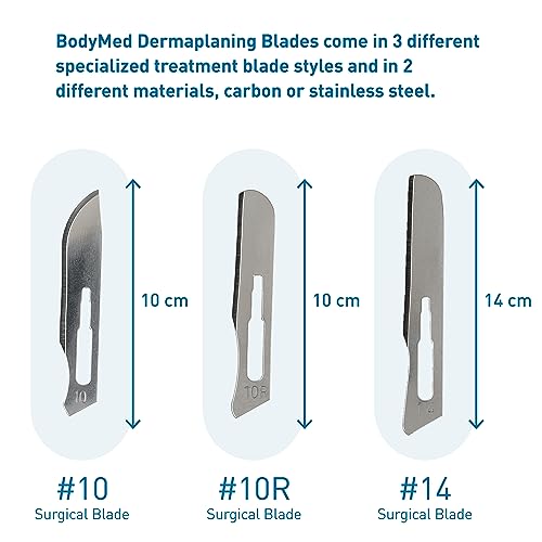 100 PCS Carbon Steel Dermaplaning Blades K863003