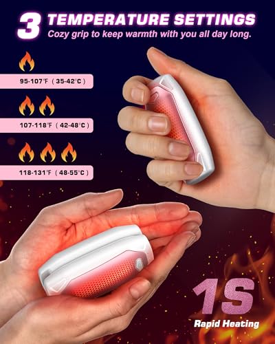 2 Pack 14000mAh Rechargeable Electric Hand Warmers with Charging Case E7436