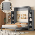 Queen Size Solid Wood Murphy Bed W5948