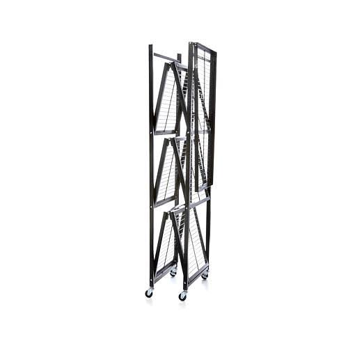 Large 4-Tier Heavy-Duty Rack with Casters Red B405