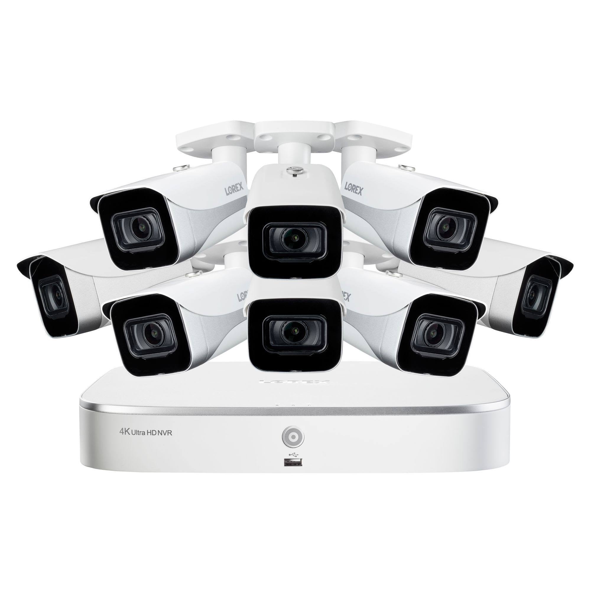 8-Channel 8-Camera 4K Security System with 2TB HDD NVR V714
