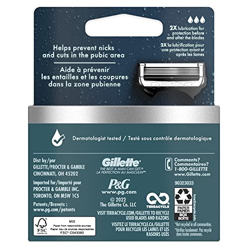 4 Razor Blade Refills with 2x Lubrication Z956