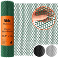 Green Plastic Wire Mesh Fence 15.7IN x 10FT Roll Y857495