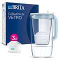 Glass Water Filter Jug Light Blue 2.5L with 3x MAXTRA PRO All-in-1 cartridge C128
