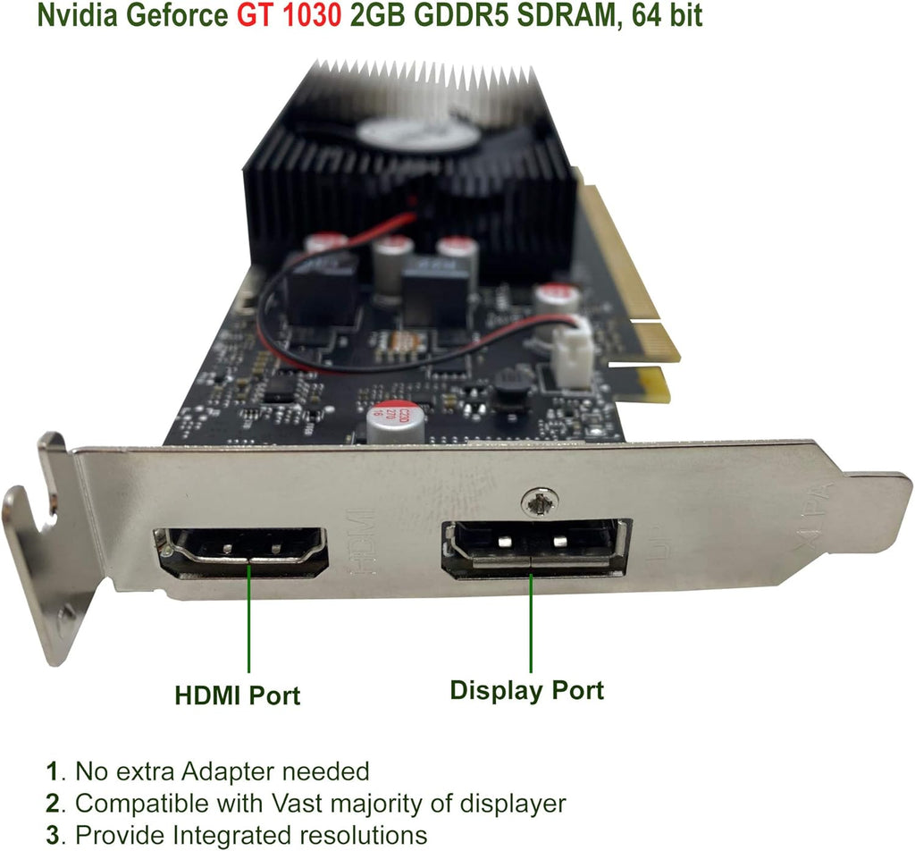 Small Form Desktop PC, Intel Core i5 3.2GHz, 16GB Ram, 512GB M.2 SSD, NVIDIA GeForce GT 1030 2GB DDR5, Windows 10 T743395