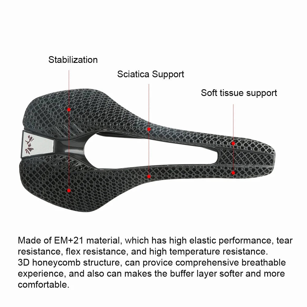 3d Printed Mountain Road Bicycle Saddle V5384