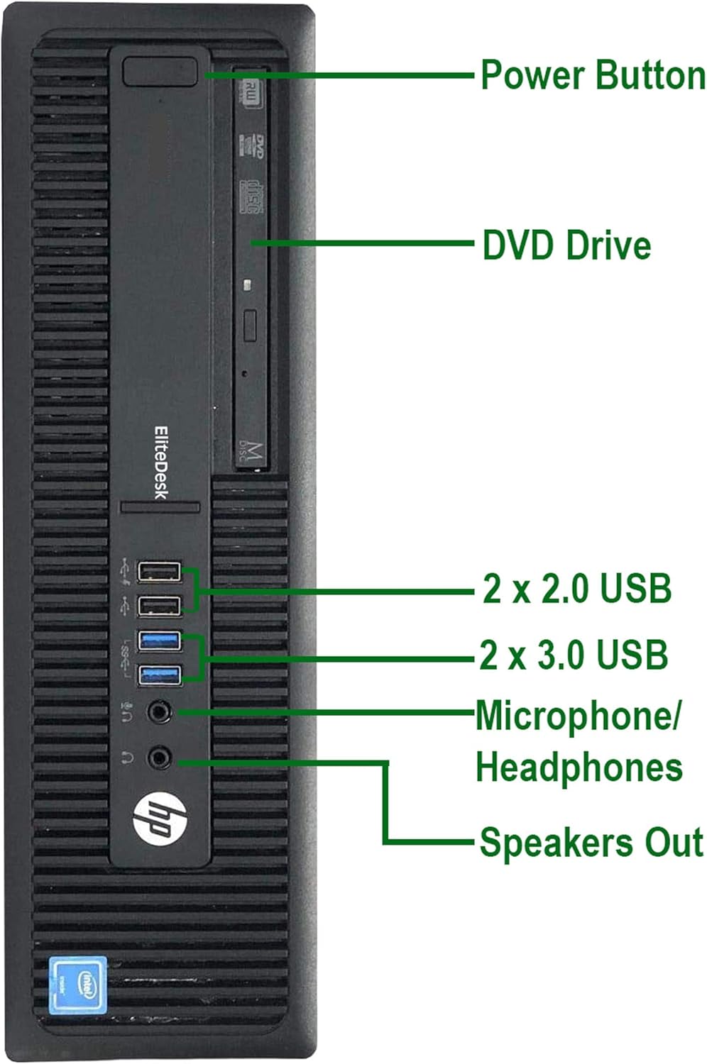 Small Form Desktop PC, Intel Core i5 3.2GHz, 16GB Ram, 512GB M.2 SSD, NVIDIA GeForce GT 1030 2GB DDR5, Windows 10 T743395