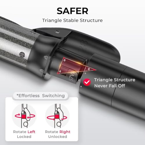 3 in 1 Ceramic Hair Curler 1/2, 1, 1 1/2 Inch L94191