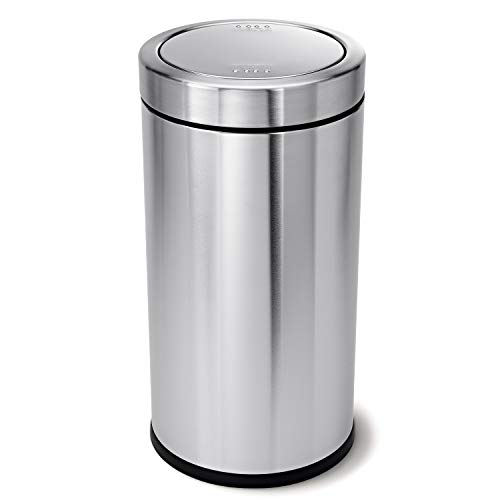 30 Liter 8 Gallon Brushed Stainless Steel Step Trash Can Z5366