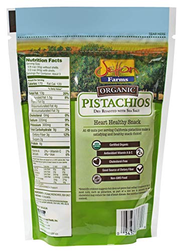 Organic Dry Roasted Pistachios with Sea Salt, 7 Oz Bag Z281552