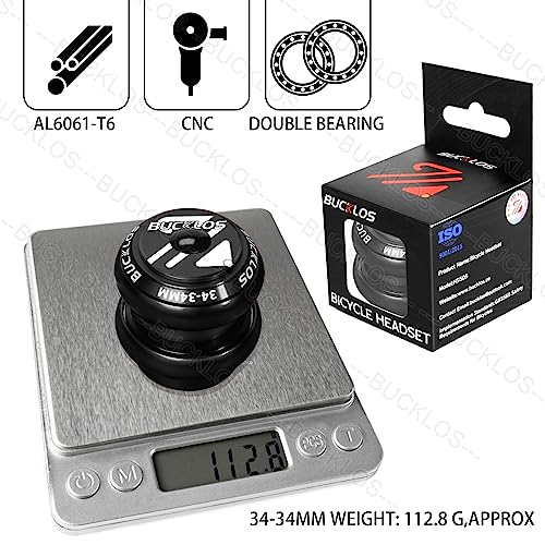1-1/8 Bike Headset MTB Threadless Double Sealed Bearings Q509336