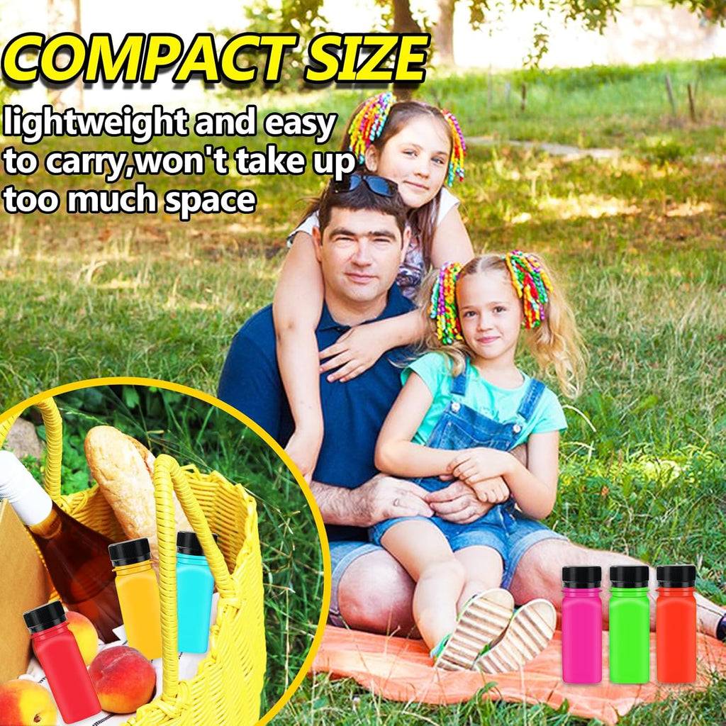 30PCS 2oz Clear Plastic Shot Bottles with Caps C585210