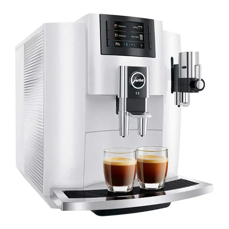 Piano White Automatic Espresso Machine with Glass Milk Container L13907