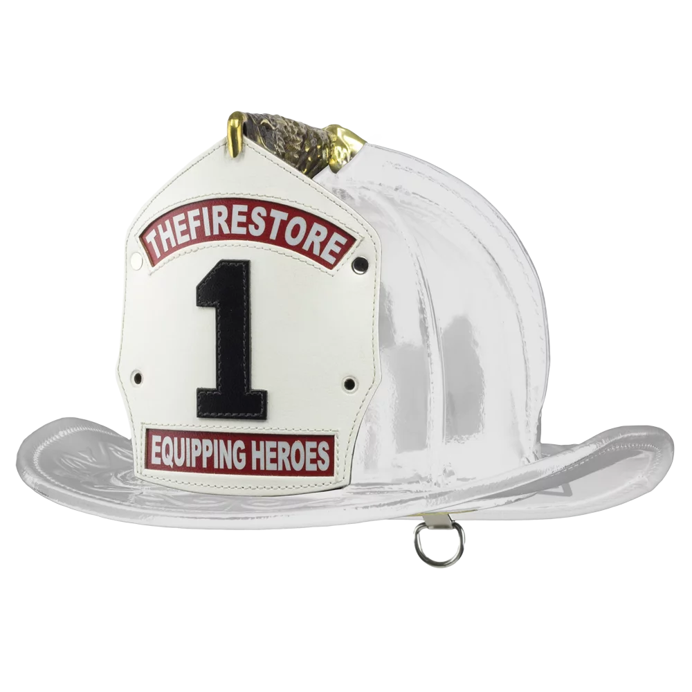 White Leather Presentation Helmet B518146