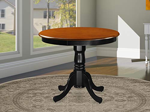 Black Hardwood Frame Dining Room Table and Dining Chairs Set of 2 K192253