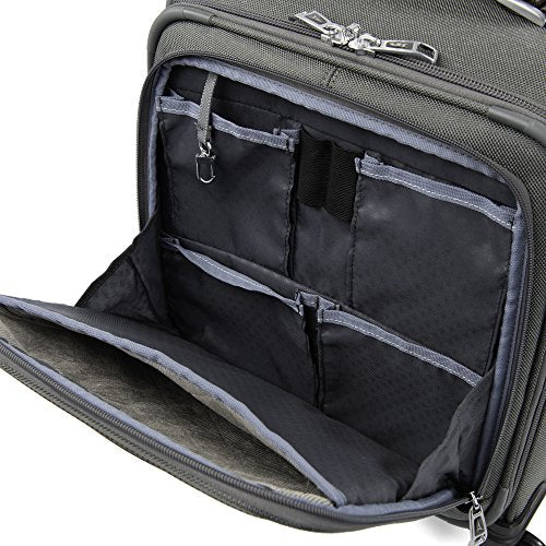 Vintage Grey 16-Inch Underseat Spinner Tote Bag with USB Port C9644