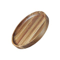 Rubber Wood Round Tray B6804