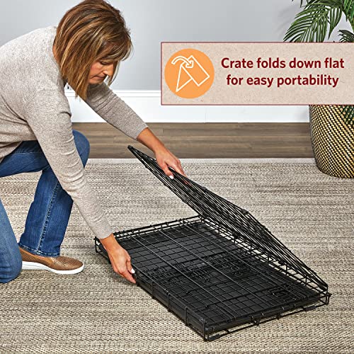36-Inch Folding Dog Crate with Double Door Y290279