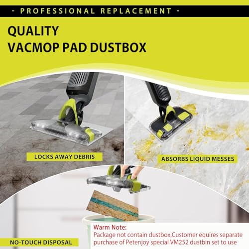 80 Pcs Disposable Split Mop Pads For Shark VACMOP T9560