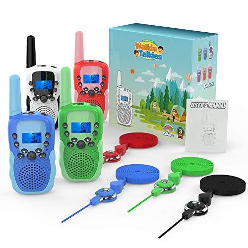 4 Pack Childrens Walkie Talkie with Flashlight D9862