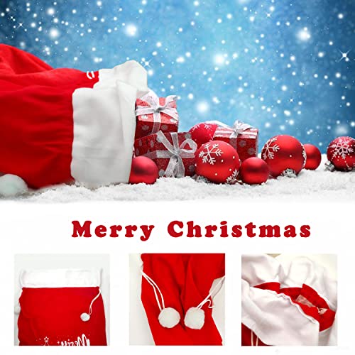 Jumbo Velvet Santa Gift Bags with Drawstring Z74363