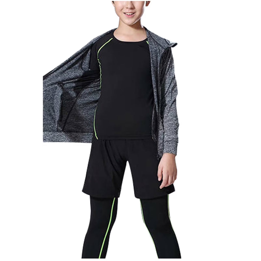 Grey Boys Zip Up Sweatshirt K192