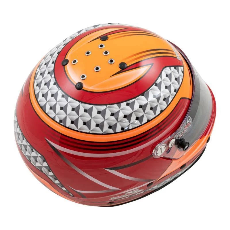 Red Orange Large Graphic Helmet R45192