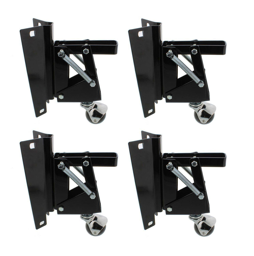 Heavy-Duty Retractable Swivel Caster Wheels with Bracket 4-Pack L979