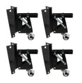 Heavy-Duty Retractable Swivel Caster Wheels with Bracket 4-Pack L979