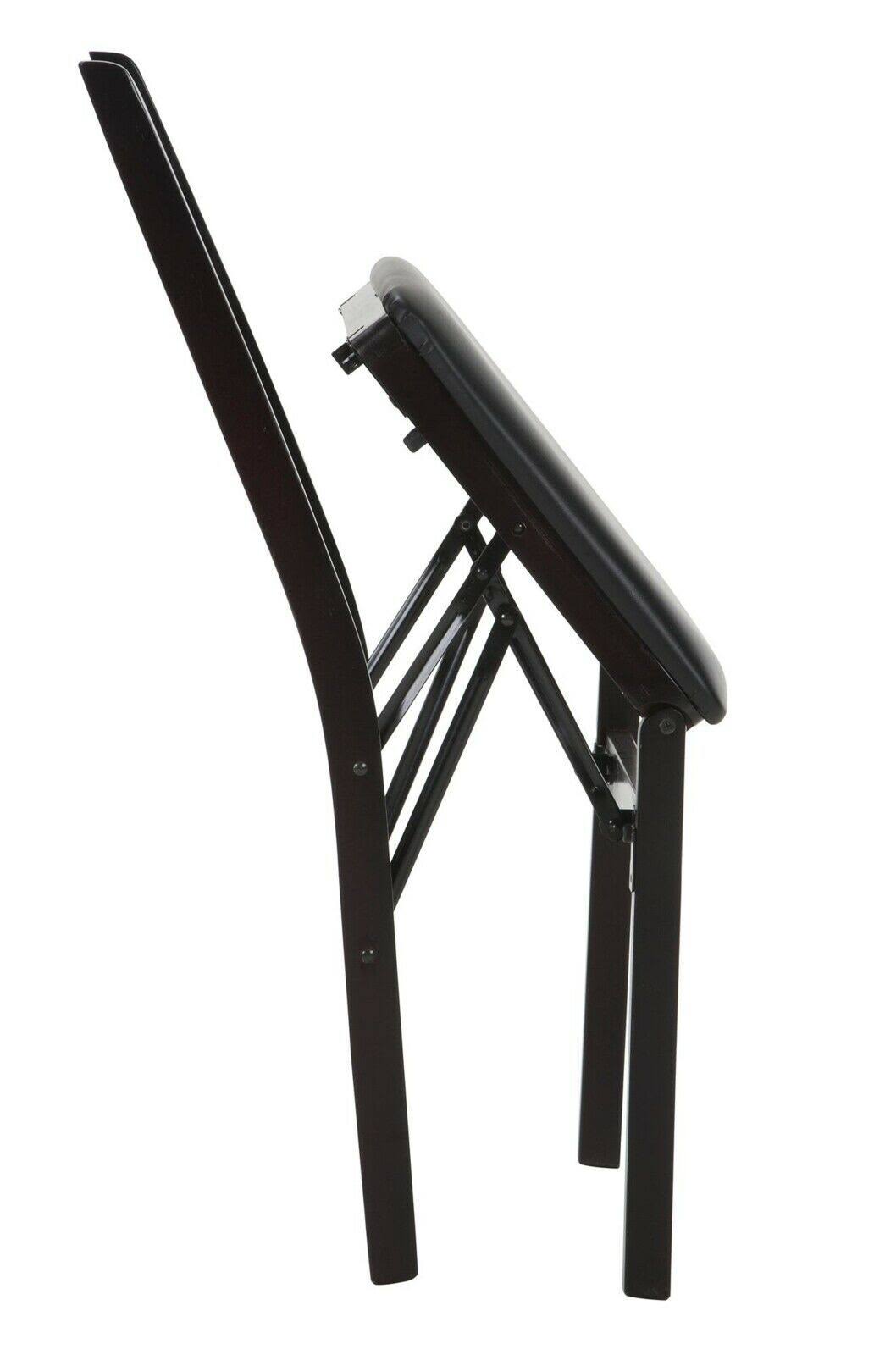 Black Wood Ladder Back Folding Chair J95906