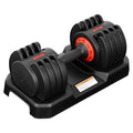 55LB Adjustable Dumbbell Set with Tray Q591377